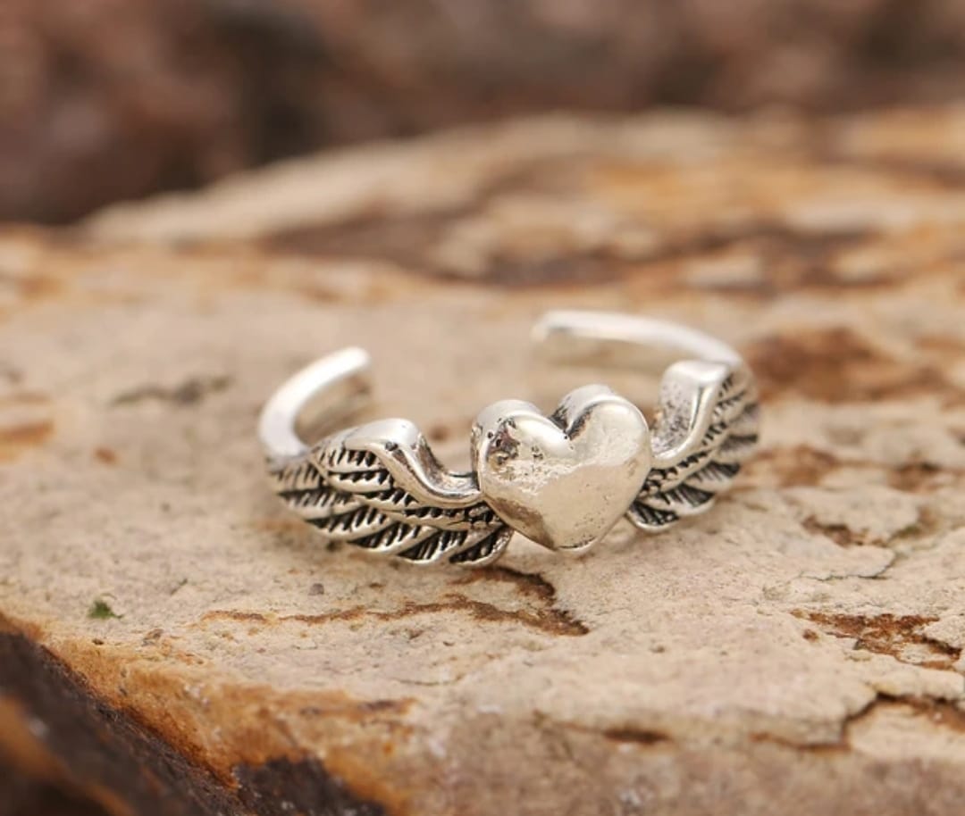 ANILLO DE PATA LEY 925 ALAS DE ANGEL